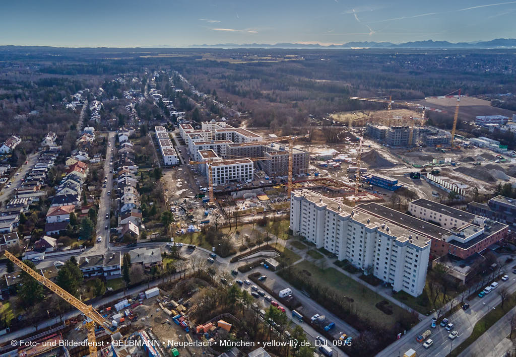09.02.2022 - Baustelle Alexisquartier in Neuperlach 09.02.2022 - Baustelle Alexisquartier in Neuperlach