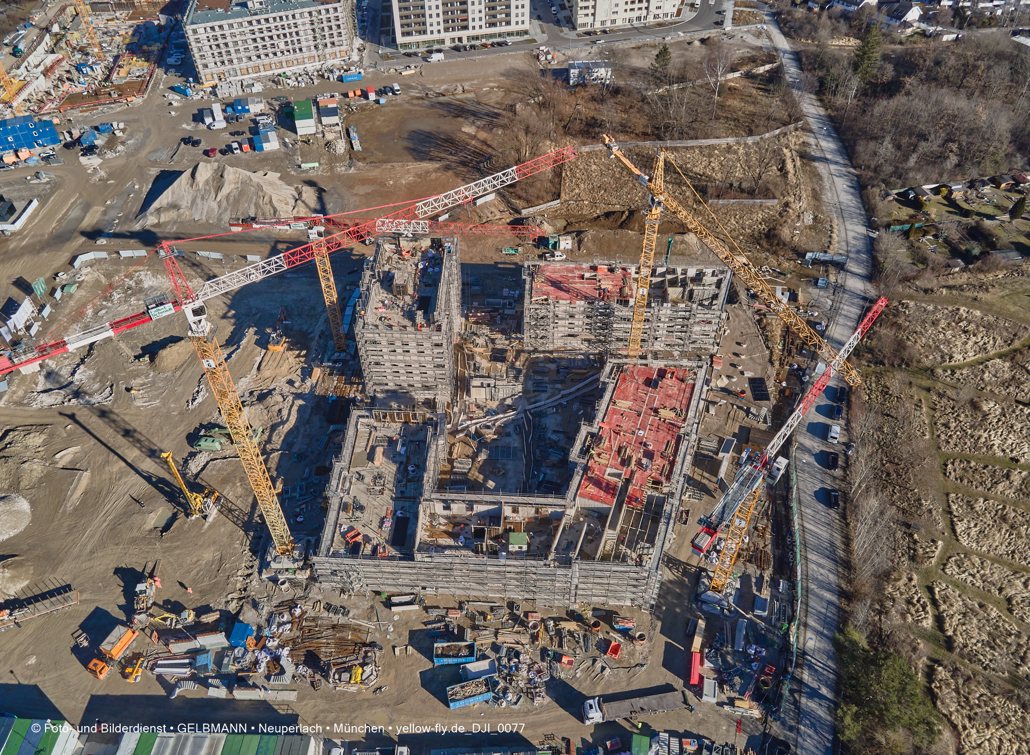 Baustelle Pandionverde nach der Weihnachtspause Baustelle Pandionverde nach der Weihnachtspause