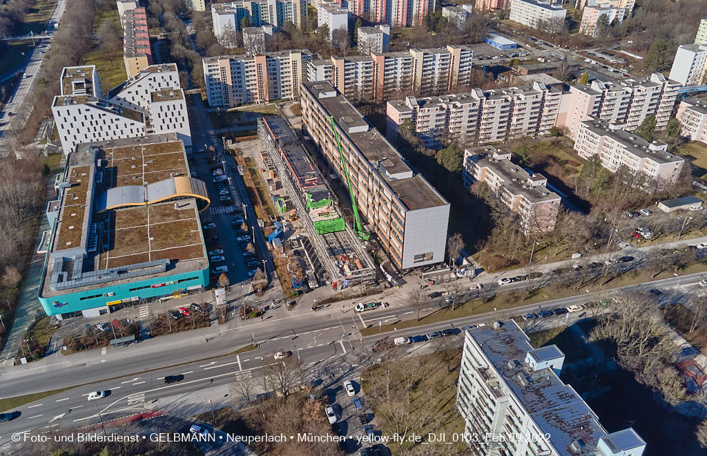 09.02.2022 - Baustelle Montessori Schule in Neuperlach