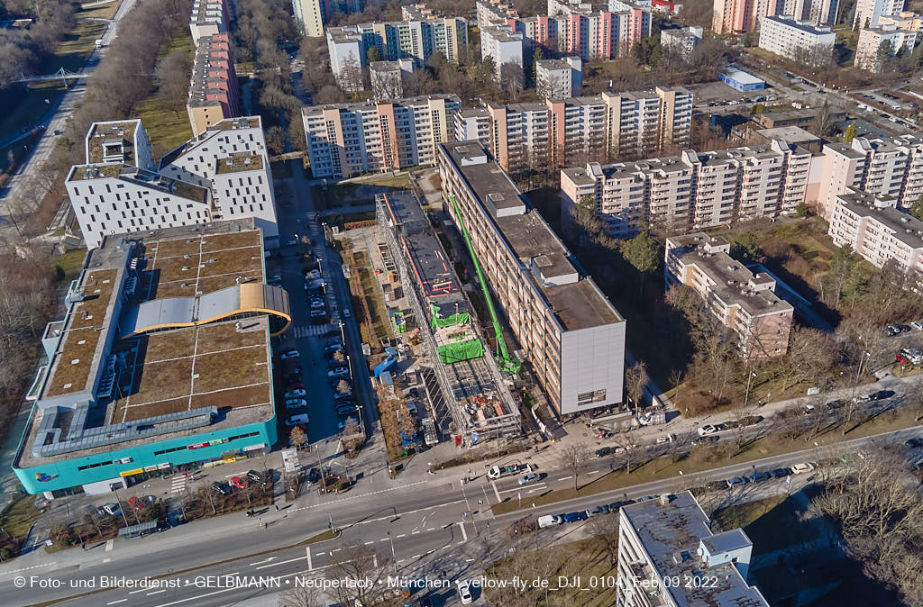 09.02.2022 - Baustelle Montessori Schule in Neuperlach