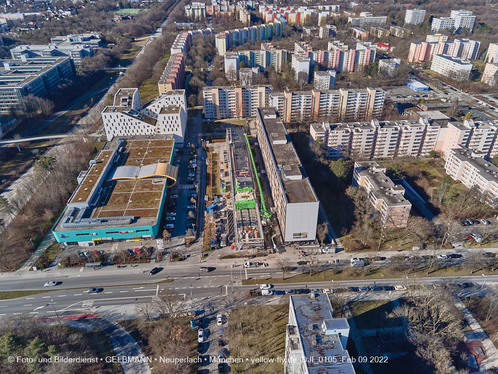 09.02.2022 - Baustelle Montessori Schule in Neuperlach