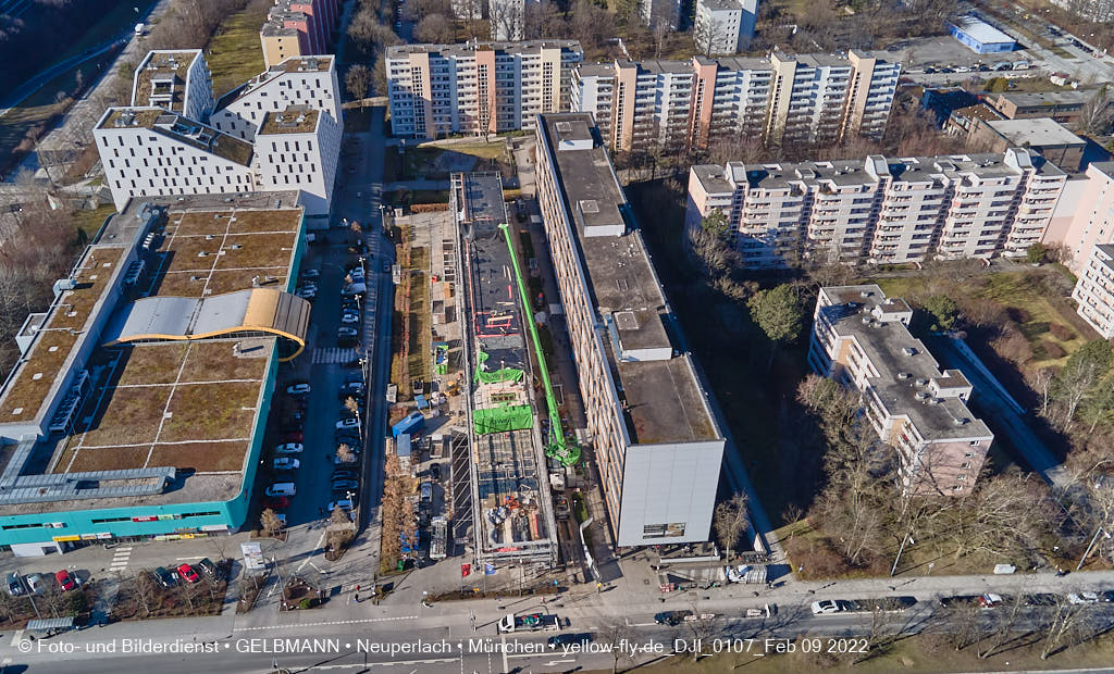 09.02.2022 - Baustelle Montessori Schule in Neuperlach