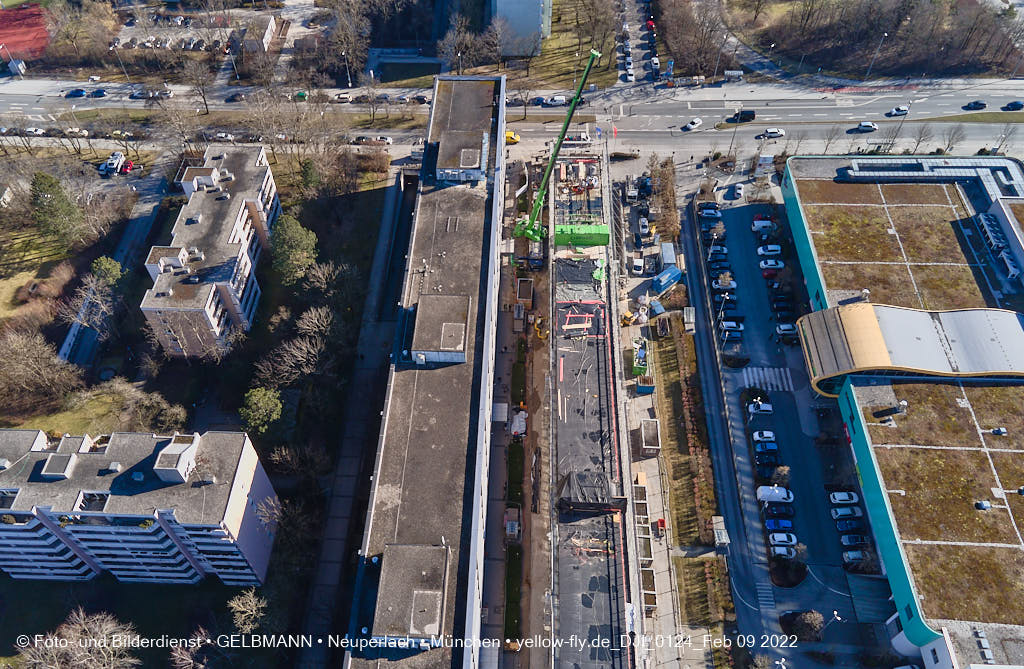 09.02.2022 - Baustelle Montessori Schule in Neuperlach
