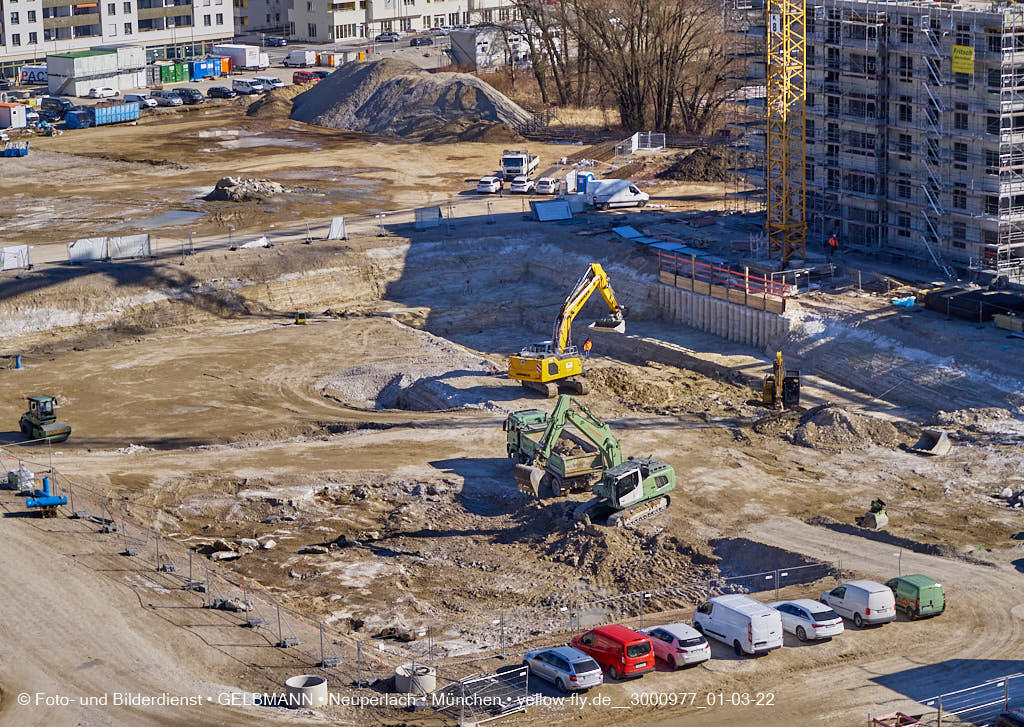 02.03.2022 - Neue Baugruben auf dem Piederstorfer Gelände 02.03.2022 - Neue Baugruben auf dem Piederstorfer Gelände