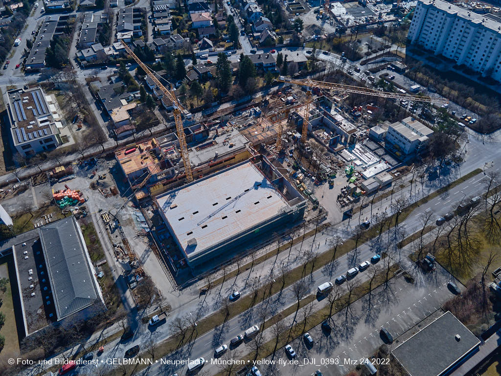 24.03.2022 - Baustelle zur Grundschule am Karl-Marx-Ring