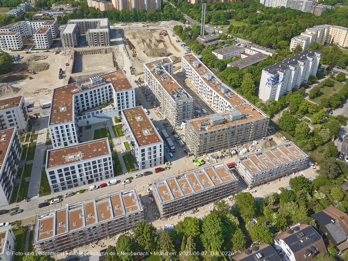 07.06.2023 - Aktuelle Luftbilder aus dem Alexisquartier und Pandion Verde in Neuperlach in München 07.06.2023 - Aktuelle Luftbilder aus dem Alexisquartier und Pandion Verde in Neuperlach in München