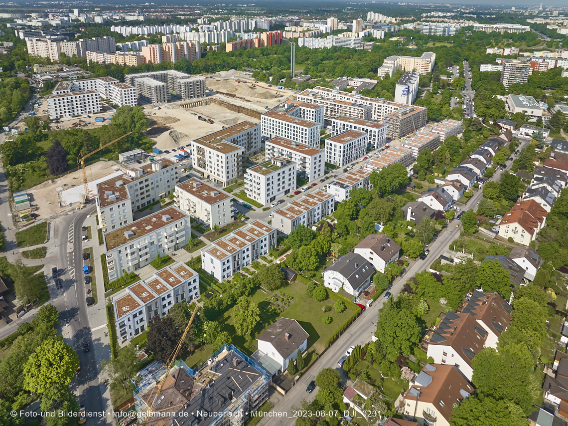 07.06.2023 - Aktuelle Luftbilder aus dem Alexisquartier und Pandion Verde in Neuperlach in München 07.06.2023 - Aktuelle Luftbilder aus dem Alexisquartier und Pandion Verde in Neuperlach in München