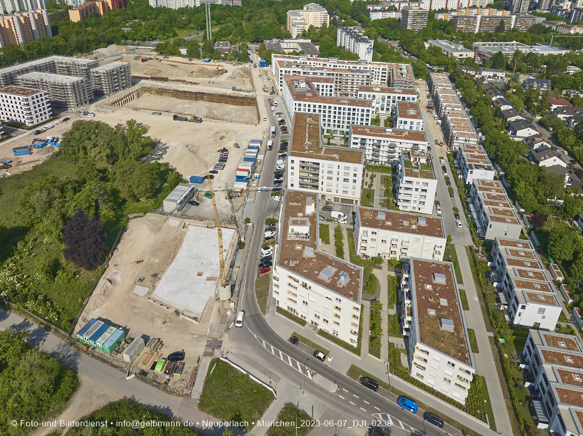 07.06.2023 - Aktuelle Luftbilder aus dem Alexisquartier und Pandion Verde in Neuperlach in München 07.06.2023 - Aktuelle Luftbilder aus dem Alexisquartier und Pandion Verde in Neuperlach in München