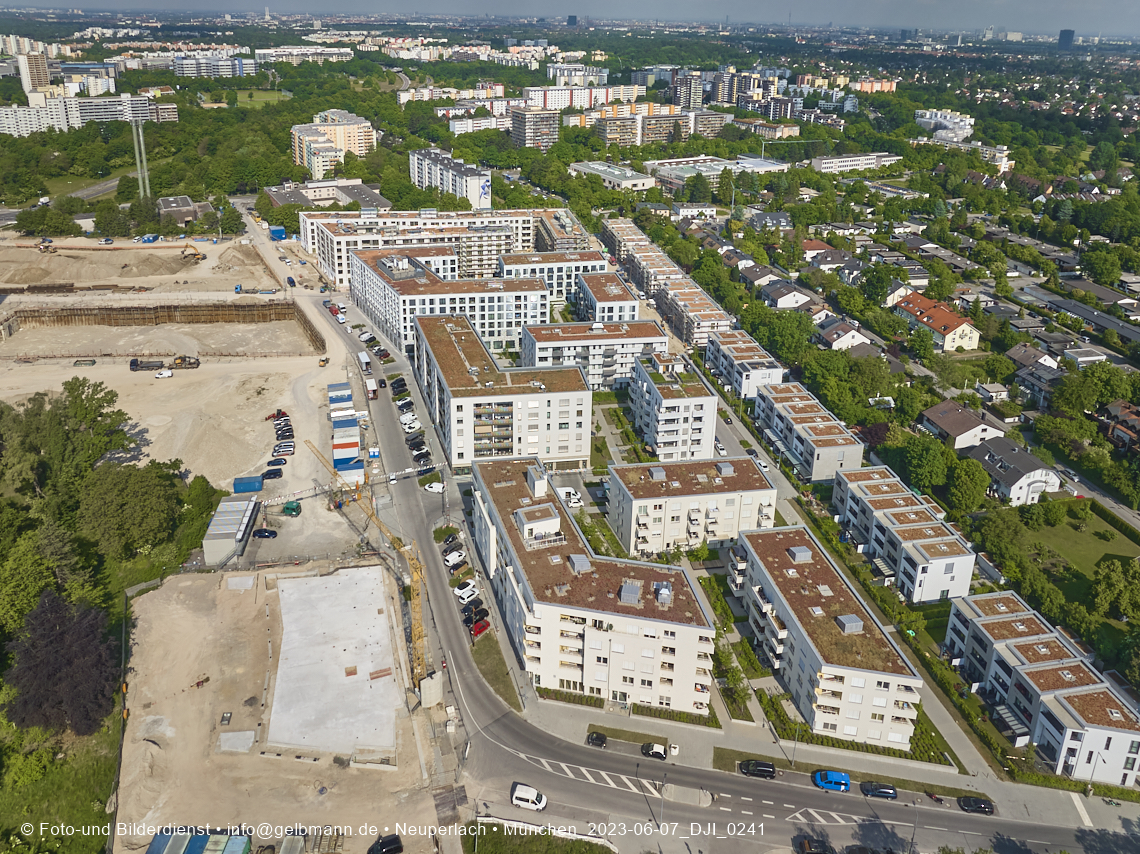 07.06.2023 - Aktuelle Luftbilder aus dem Alexisquartier und Pandion Verde in Neuperlach in München 07.06.2023 - Aktuelle Luftbilder aus dem Alexisquartier und Pandion Verde in Neuperlach in München