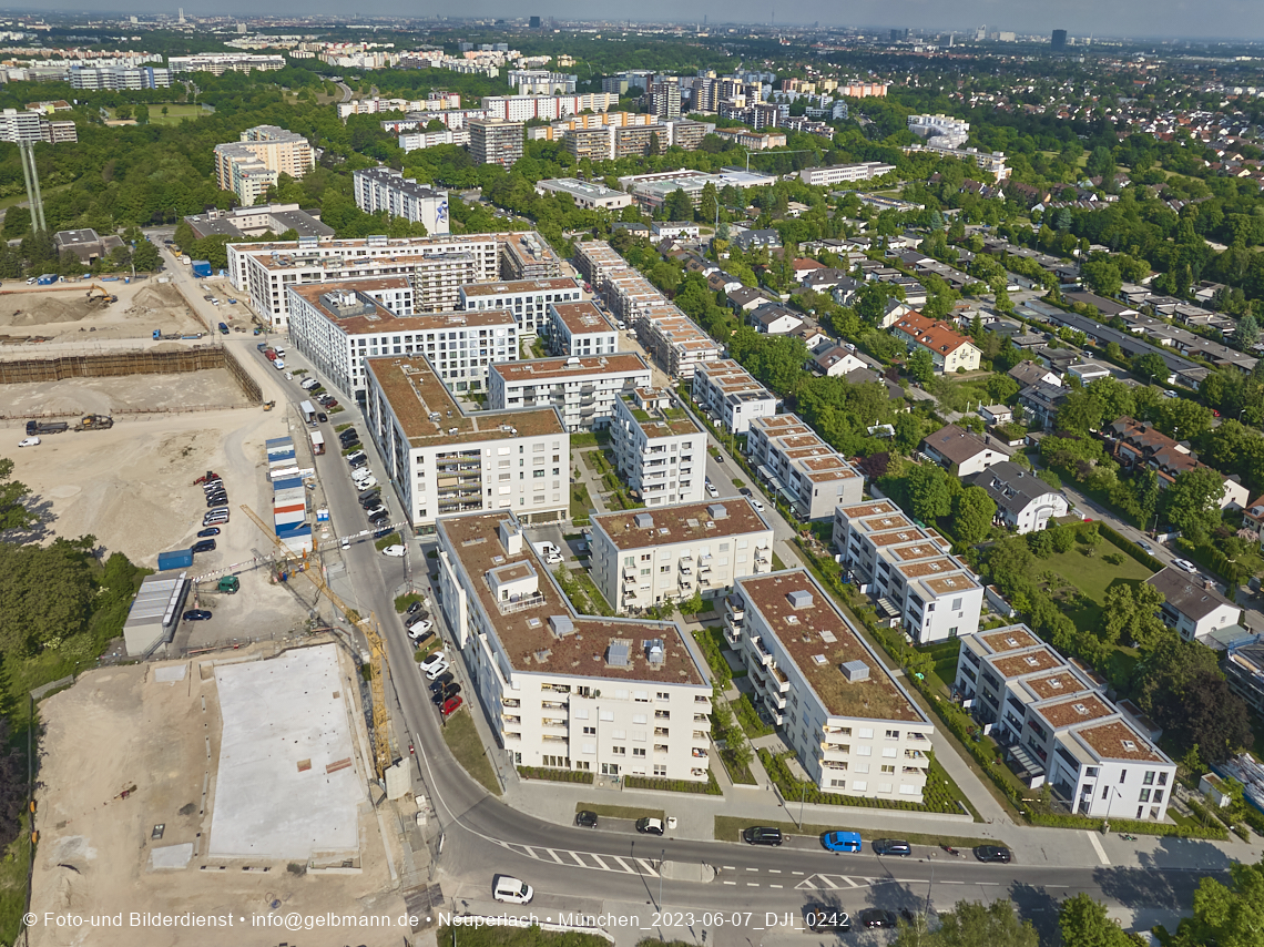 07.06.2023 - Aktuelle Luftbilder aus dem Alexisquartier und Pandion Verde in Neuperlach in München 07.06.2023 - Aktuelle Luftbilder aus dem Alexisquartier und Pandion Verde in Neuperlach in München