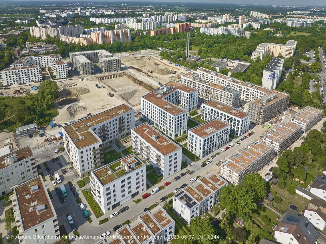 07.06.2023 - Aktuelle Luftbilder aus dem Alexisquartier und Pandion Verde in Neuperlach in München 07.06.2023 - Aktuelle Luftbilder aus dem Alexisquartier und Pandion Verde in Neuperlach in München