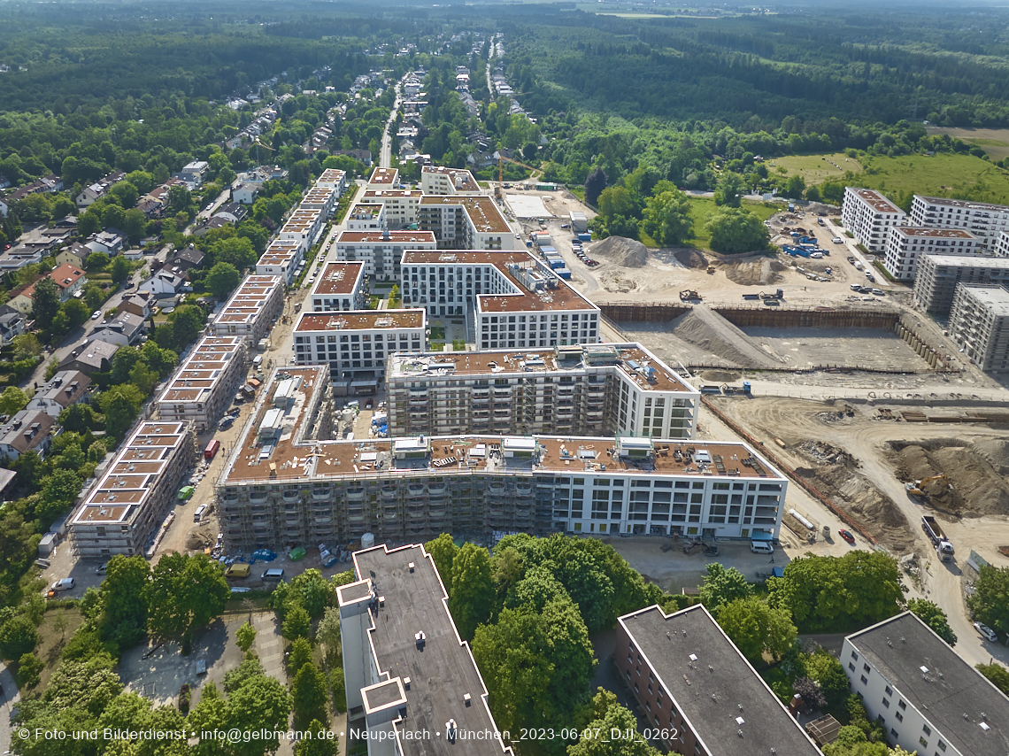 07.06.2023 - Aktuelle Luftbilder aus dem Alexisquartier und Pandion Verde in Neuperlach in München 07.06.2023 - Aktuelle Luftbilder aus dem Alexisquartier und Pandion Verde in Neuperlach in München