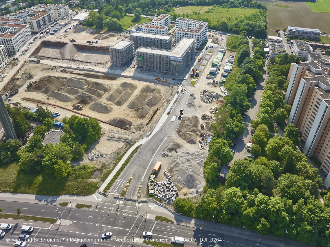 07.06.2023 - Aktuelle Luftbilder aus dem Alexisquartier und Pandion Verde in Neuperlach in München 07.06.2023 - Aktuelle Luftbilder aus dem Alexisquartier und Pandion Verde in Neuperlach in München