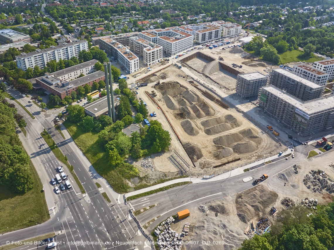 07.06.2023 - Aktuelle Luftbilder aus dem Alexisquartier und Pandion Verde in Neuperlach in München 07.06.2023 - Aktuelle Luftbilder aus dem Alexisquartier und Pandion Verde in Neuperlach in München