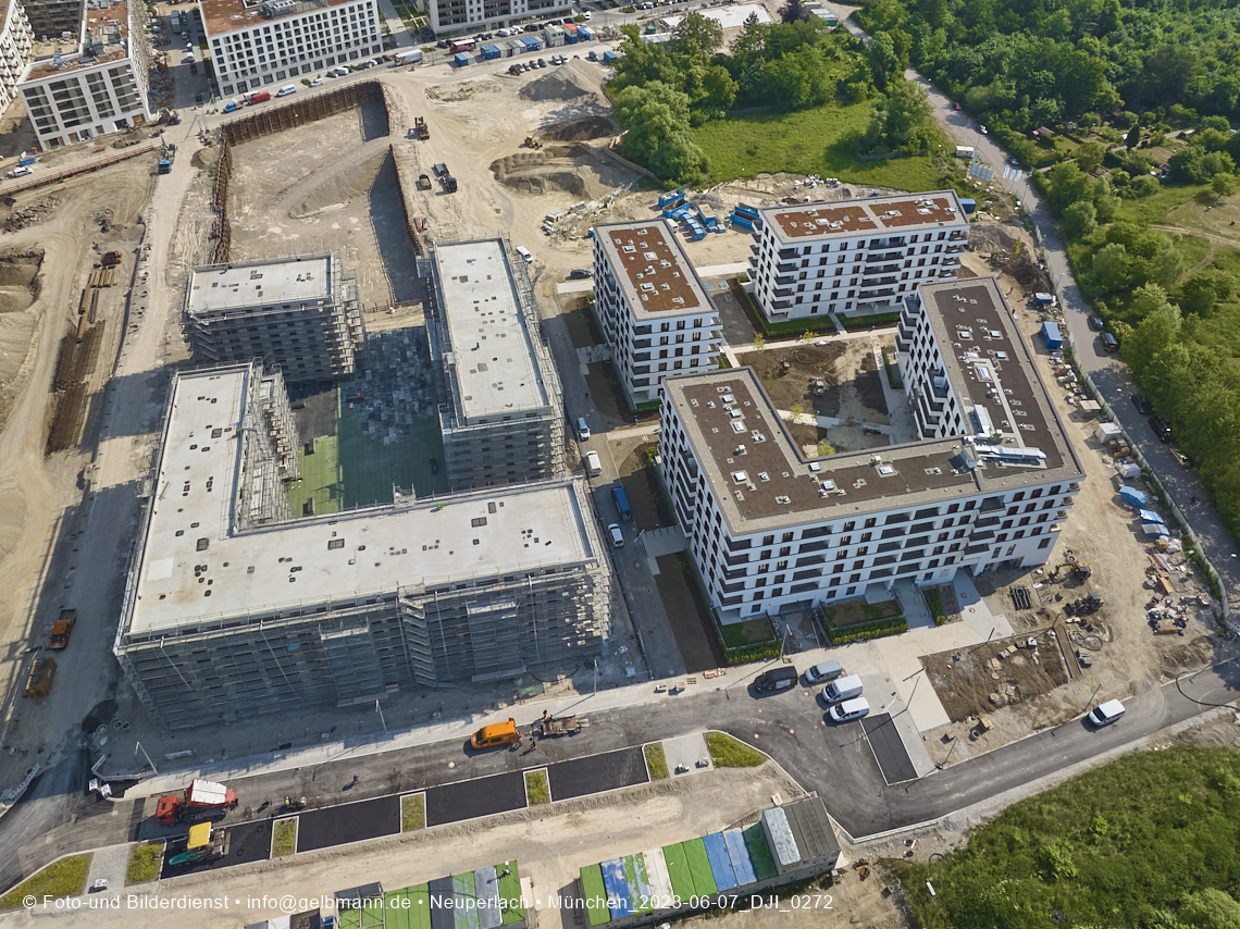 07.06.2023 - Aktuelle Luftbilder aus dem Alexisquartier und Pandion Verde in Neuperlach in München 07.06.2023 - Aktuelle Luftbilder aus dem Alexisquartier und Pandion Verde in Neuperlach in München