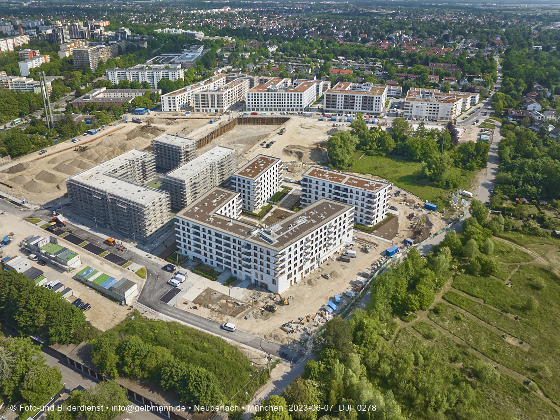 07.06.2023 - Aktuelle Luftbilder aus dem Alexisquartier und Pandion Verde in Neuperlach in München 07.06.2023 - Aktuelle Luftbilder aus dem Alexisquartier und Pandion Verde in Neuperlach in München