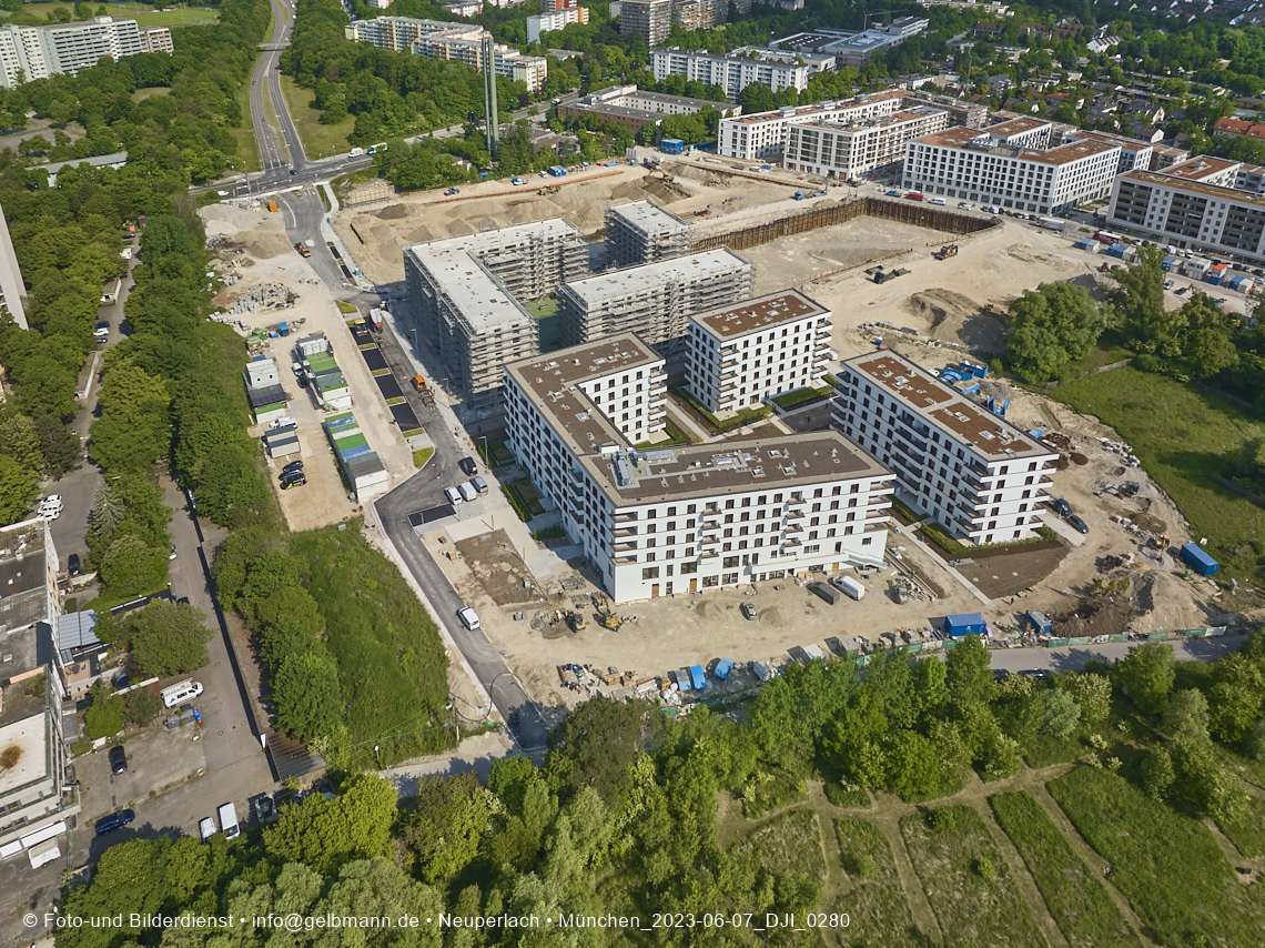 07.06.2023 - Aktuelle Luftbilder aus dem Alexisquartier und Pandion Verde in Neuperlach in München 07.06.2023 - Aktuelle Luftbilder aus dem Alexisquartier und Pandion Verde in Neuperlach in München