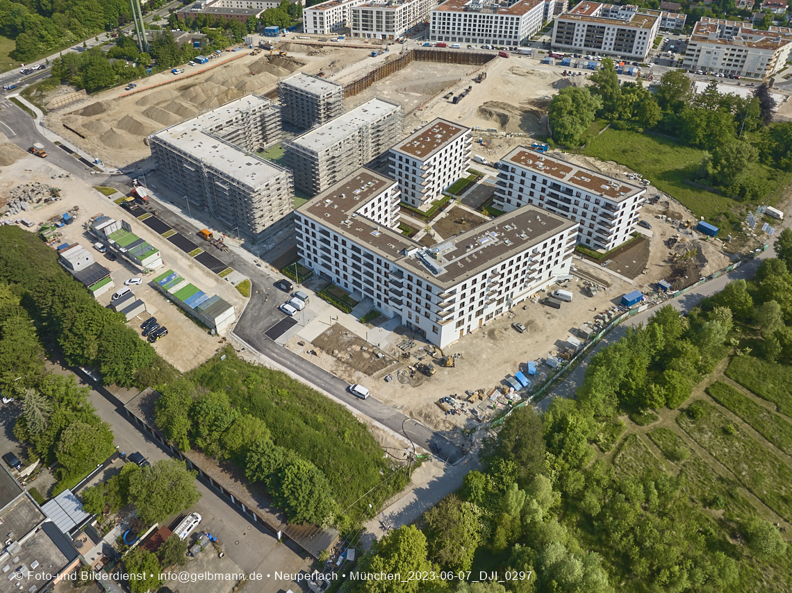 07.06.2023 - Aktuelle Luftbilder aus dem Alexisquartier und Pandion Verde in Neuperlach in München 07.06.2023 - Aktuelle Luftbilder aus dem Alexisquartier und Pandion Verde in Neuperlach in München