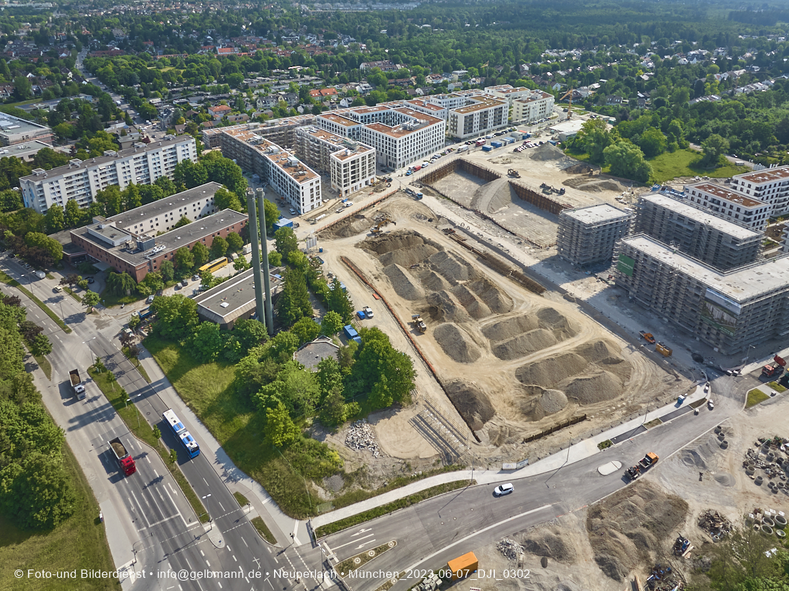07.06.2023 - Aktuelle Luftbilder aus dem Alexisquartier und Pandion Verde in Neuperlach in München 07.06.2023 - Aktuelle Luftbilder aus dem Alexisquartier und Pandion Verde in Neuperlach in München
