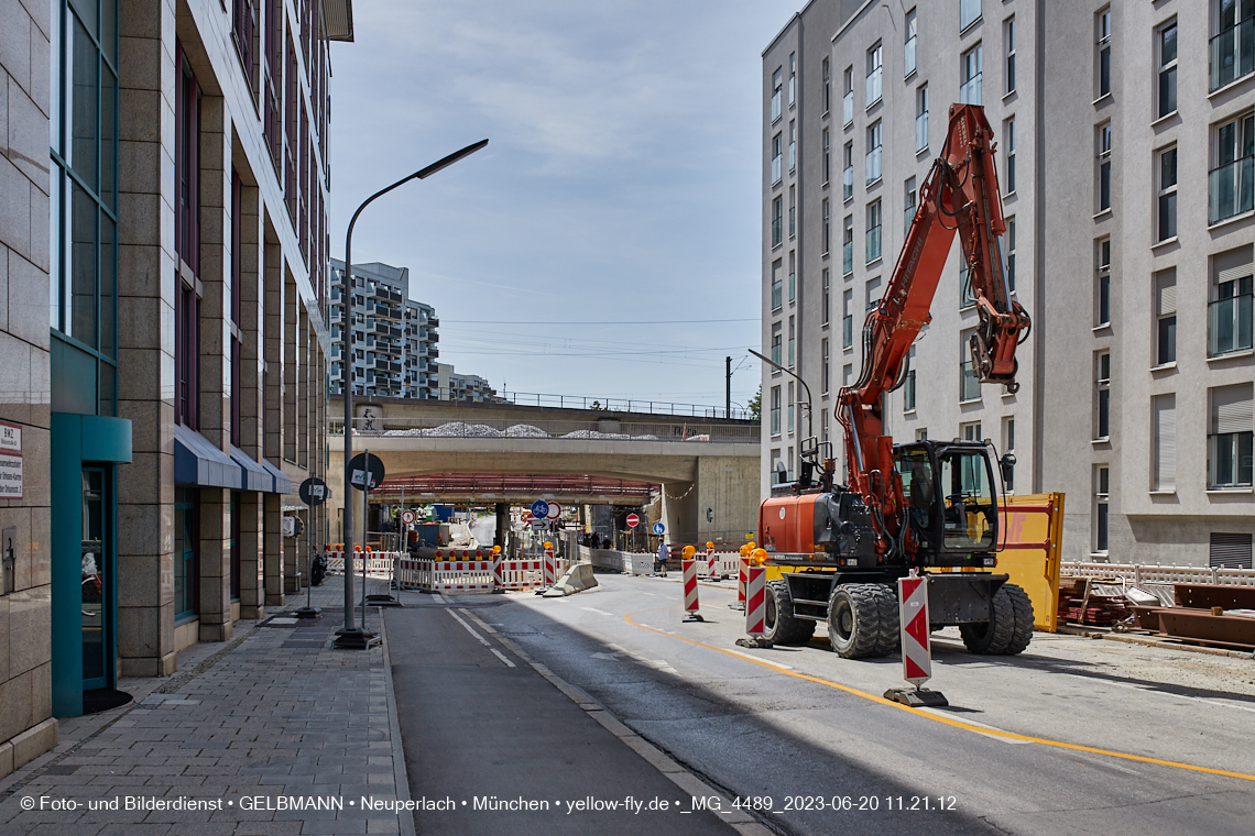 20.06.2023 - Neubau der Eisenbahnbrücke in der Balanstraße