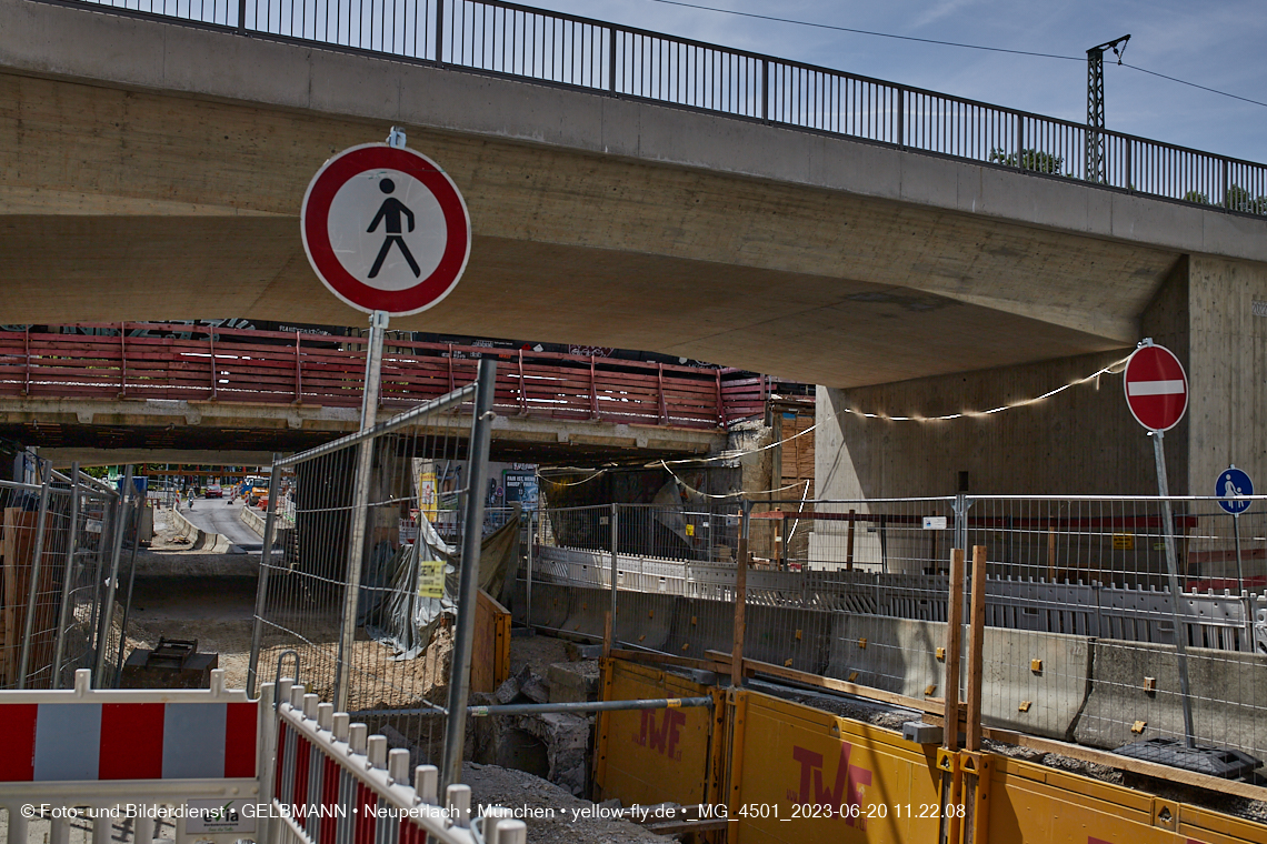 20.06.2023 - Neubau der Eisenbahnbrücke in der Balanstraße