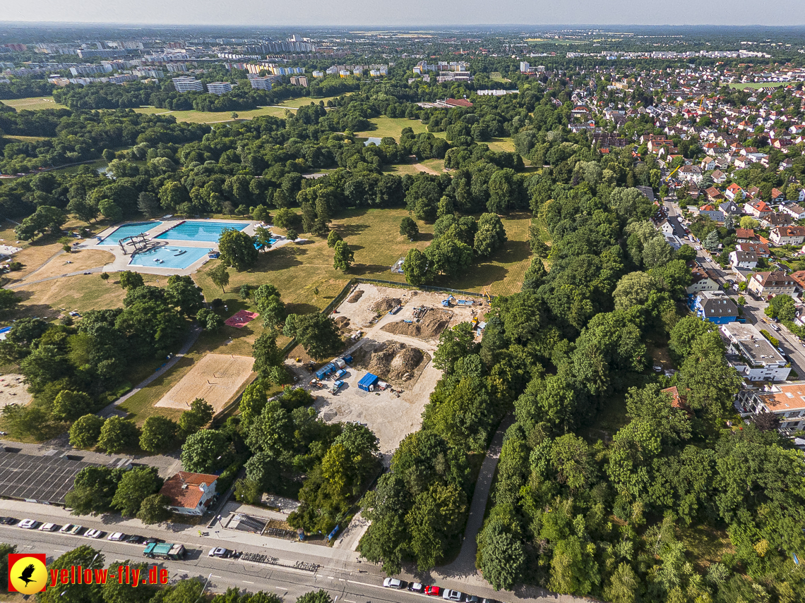 22.06.2023 - Baustelle Geothermie im Michaelibad in Berg am Laim und Neuperlach