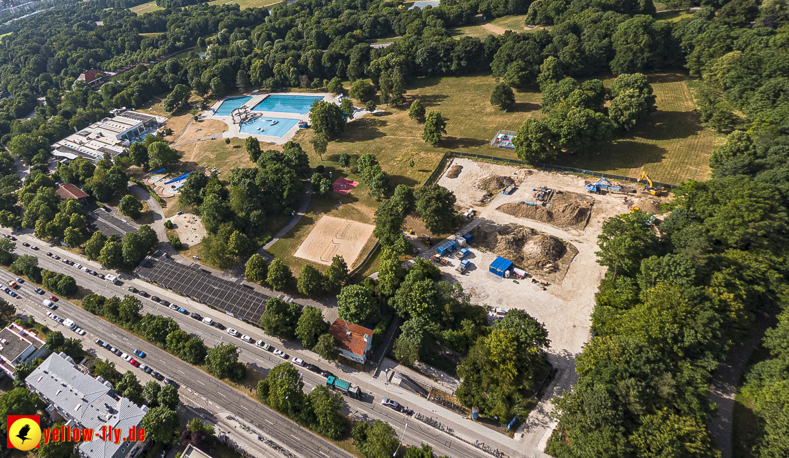 22.06.2023 - Baustelle Geothermie im Michaelibad in Berg am Laim und Neuperlach