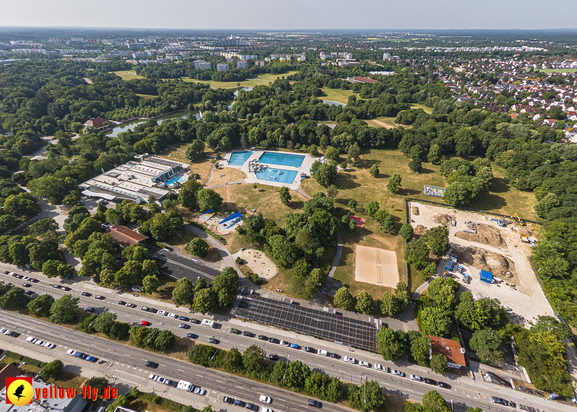 22.06.2023 - Baustelle Geothermie im Michaelibad in Berg am Laim und Neuperlach