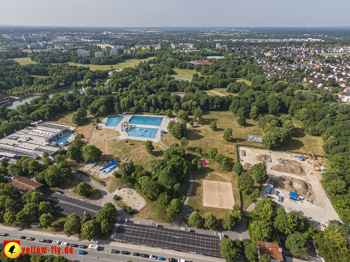 22.06.2023 - Baustelle Geothermie im Michaelibad in Berg am Laim und Neuperlach