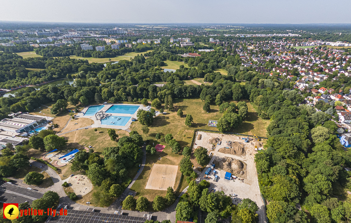 22.06.2023 - Baustelle Geothermie im Michaelibad in Berg am Laim und Neuperlach