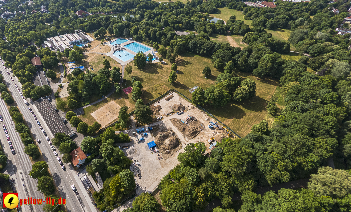 22.06.2023 - Baustelle Geothermie im Michaelibad in Berg am Laim und Neuperlach