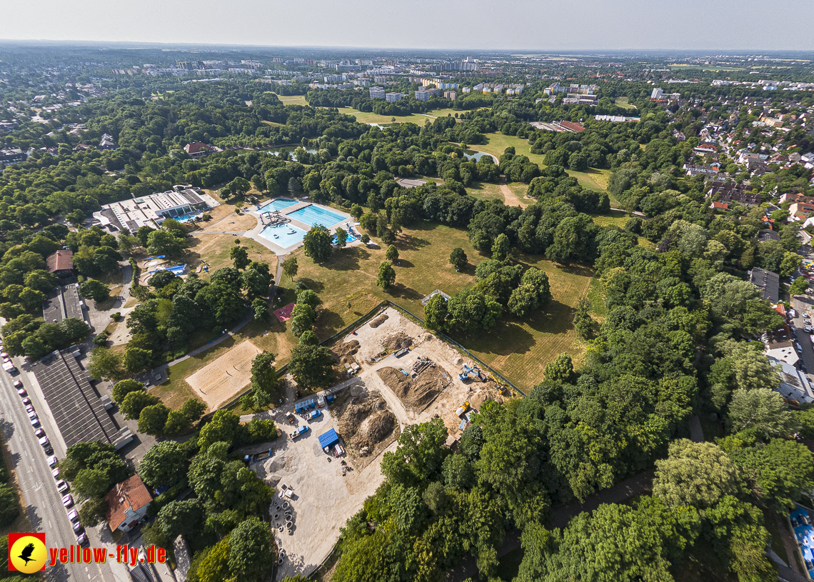 22.06.2023 - Baustelle Geothermie im Michaelibad in Berg am Laim und Neuperlach