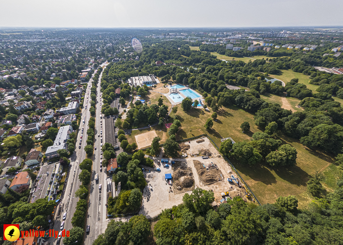 22.06.2023 - Baustelle Geothermie im Michaelibad in Berg am Laim und Neuperlach
