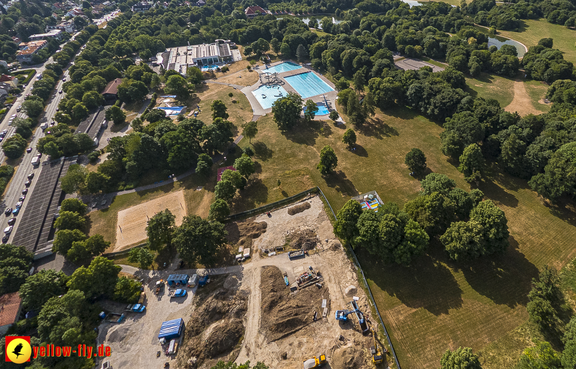 22.06.2023 - Baustelle Geothermie im Michaelibad in Berg am Laim und Neuperlach