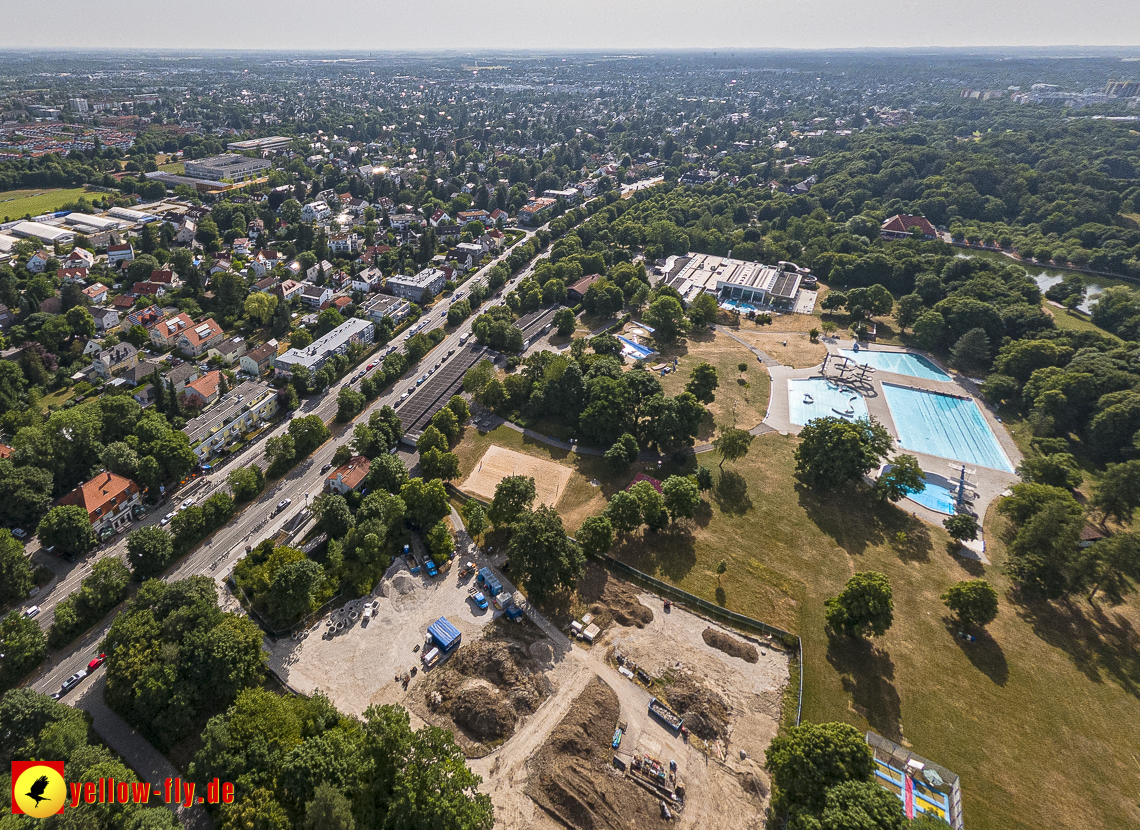 22.06.2023 - Baustelle Geothermie im Michaelibad in Berg am Laim und Neuperlach
