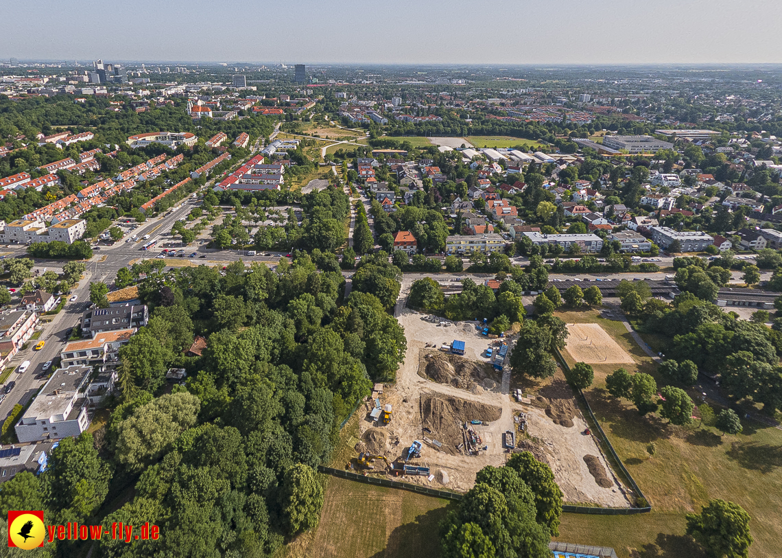 22.06.2023 - Baustelle Geothermie im Michaelibad in Berg am Laim und Neuperlach