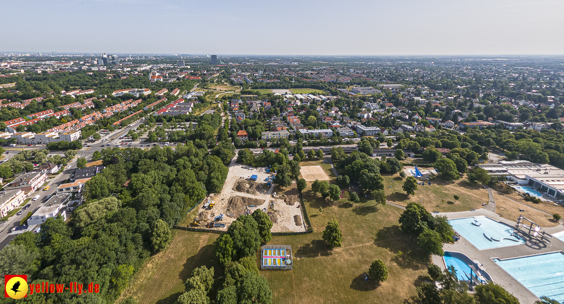 22.06.2023 - Baustelle Geothermie im Michaelibad in Berg am Laim und Neuperlach