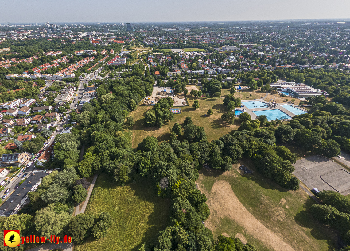 22.06.2023 - Baustelle Geothermie im Michaelibad in Berg am Laim und Neuperlach