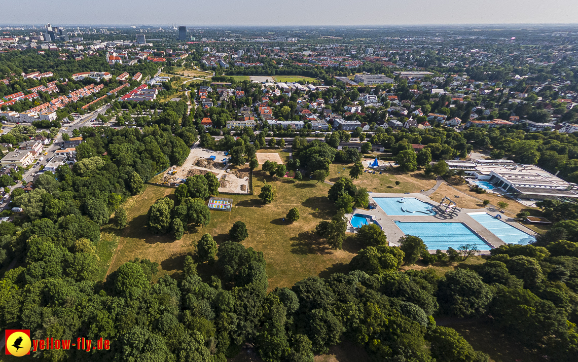 22.06.2023 - Baustelle Geothermie im Michaelibad in Berg am Laim und Neuperlach