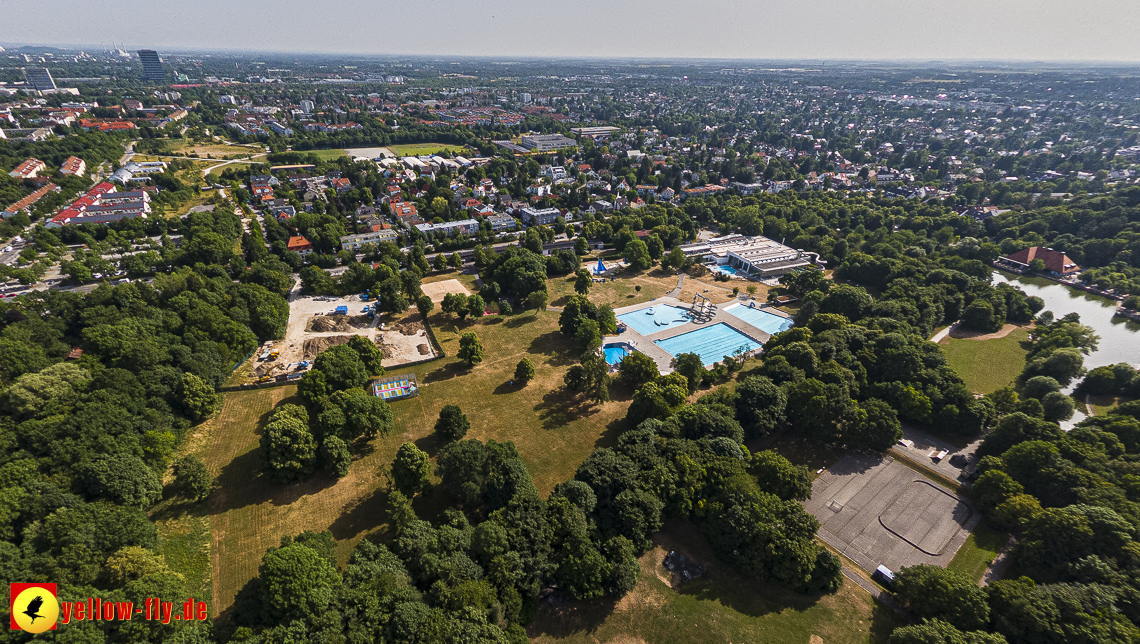 22.06.2023 - Baustelle Geothermie im Michaelibad in Berg am Laim und Neuperlach