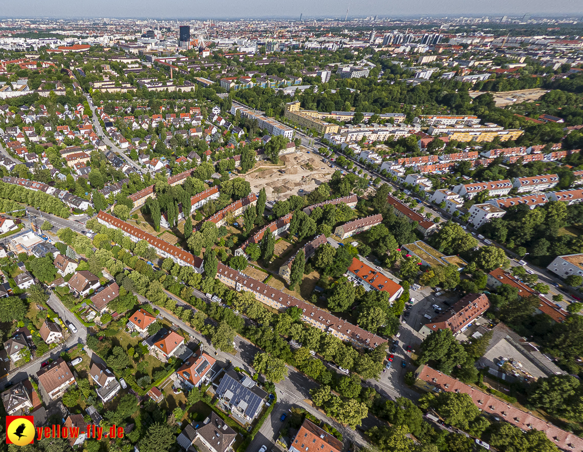 22.06.2023 - Baustelle Maikäfersiedlung zwischen Berg am Laim und Neuperlach