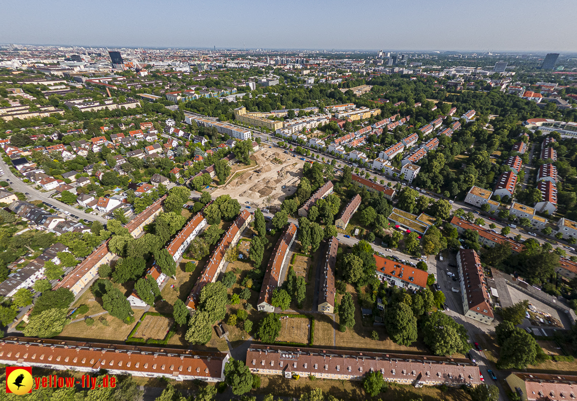 22.06.2023 - Baustelle Maikäfersiedlung zwischen Berg am Laim und Neuperlach