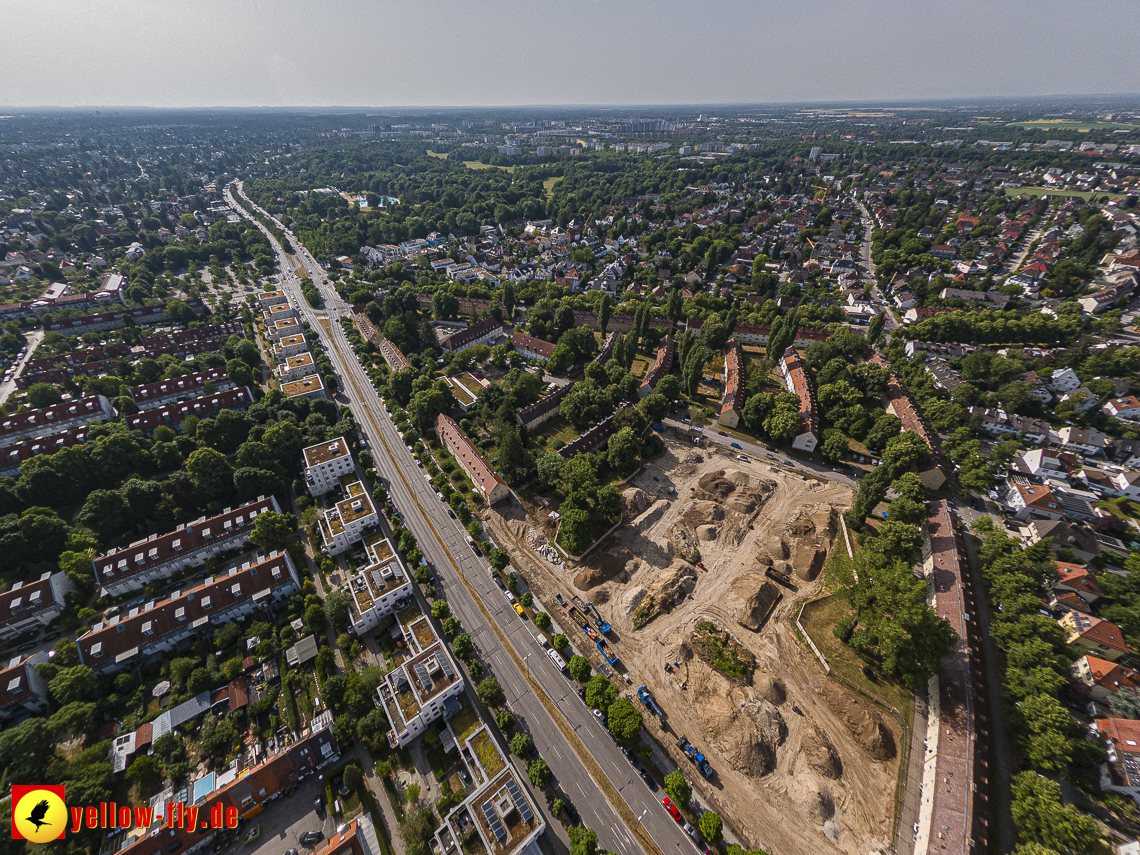 22.06.2023 - Baustelle Maikäfersiedlung zwischen Berg am Laim und Neuperlach