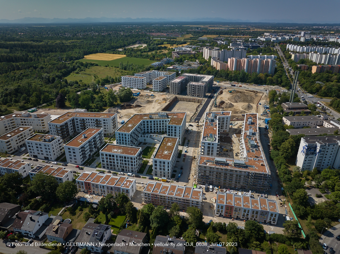 07.07.2023 - Baustelle Alexisquartier und Pandion Verde 07.07.2023 - Baustelle Alexisquartier und Pandion Verde