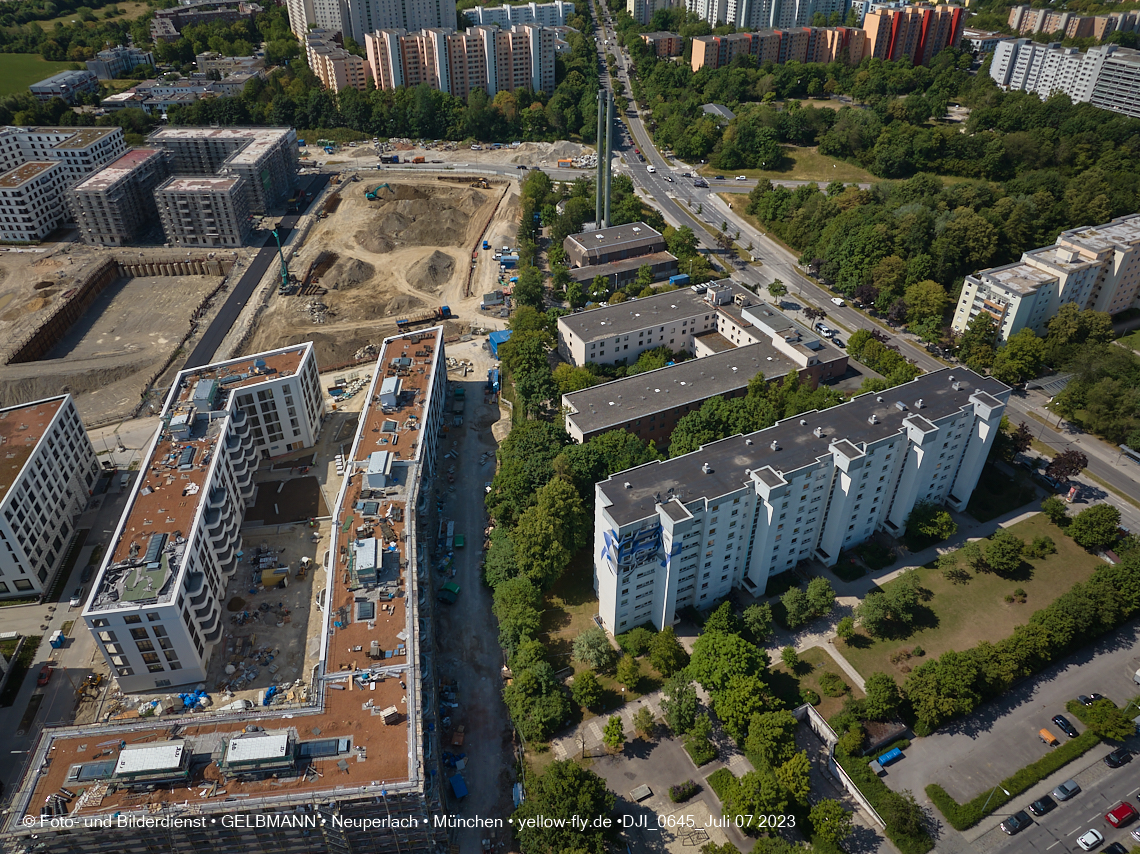 07.07.2023 - Baustelle Alexisquartier und Pandion Verde 07.07.2023 - Baustelle Alexisquartier und Pandion Verde