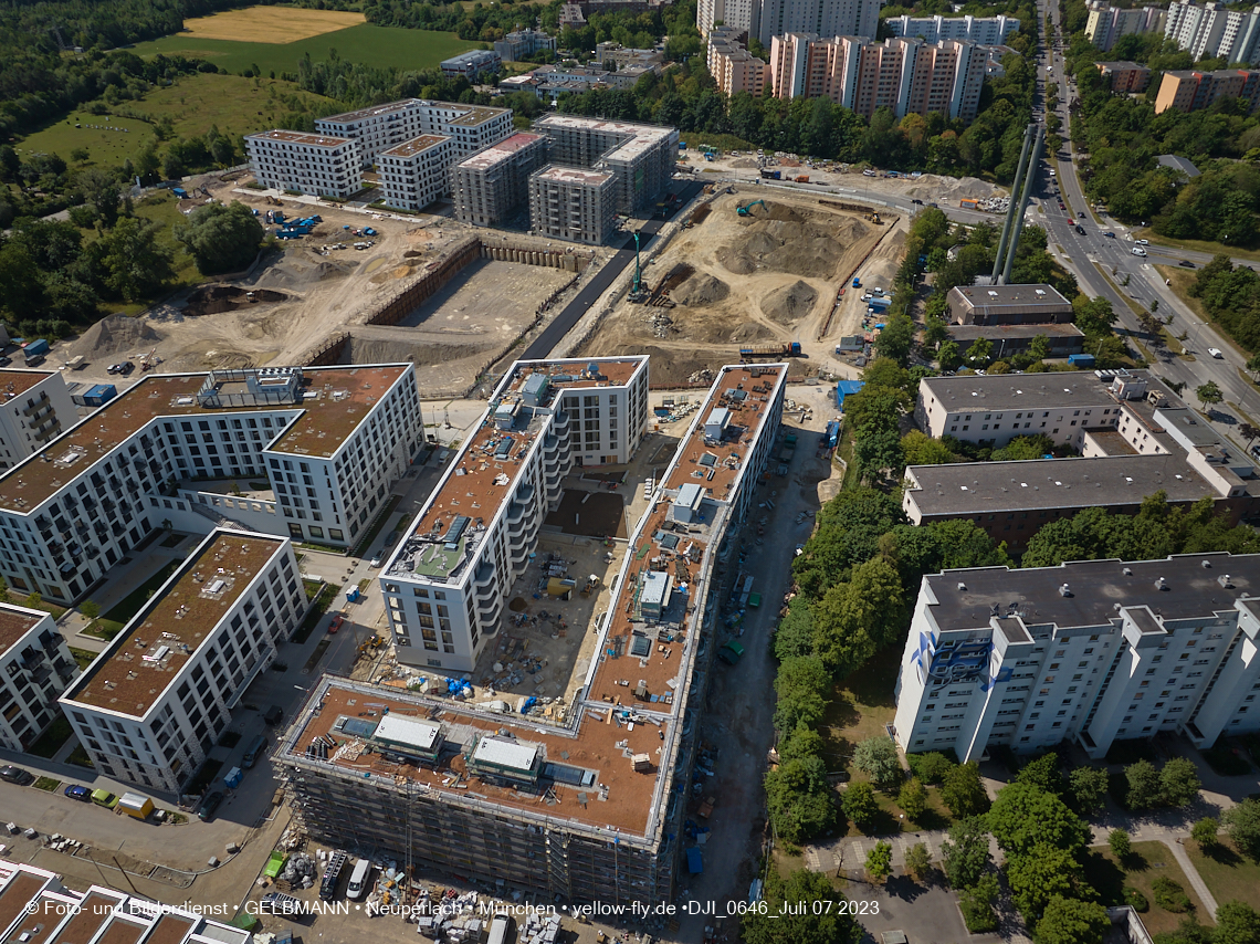 07.07.2023 - Baustelle Alexisquartier und Pandion Verde 07.07.2023 - Baustelle Alexisquartier und Pandion Verde