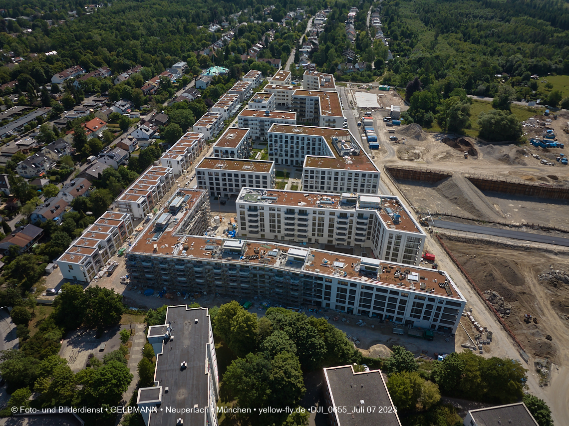 07.07.2023 - Baustelle Alexisquartier und Pandion Verde 07.07.2023 - Baustelle Alexisquartier und Pandion Verde
