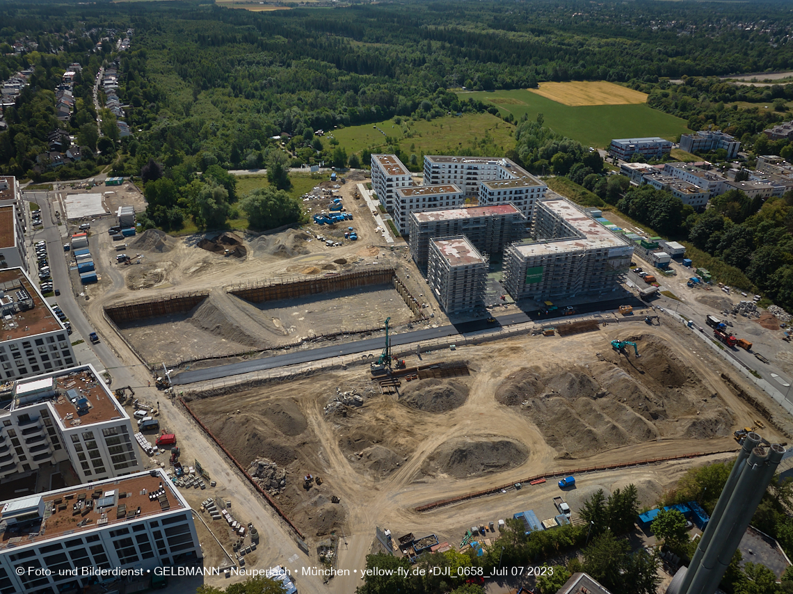 07.07.2023 - Baustelle Alexisquartier und Pandion Verde 07.07.2023 - Baustelle Alexisquartier und Pandion Verde