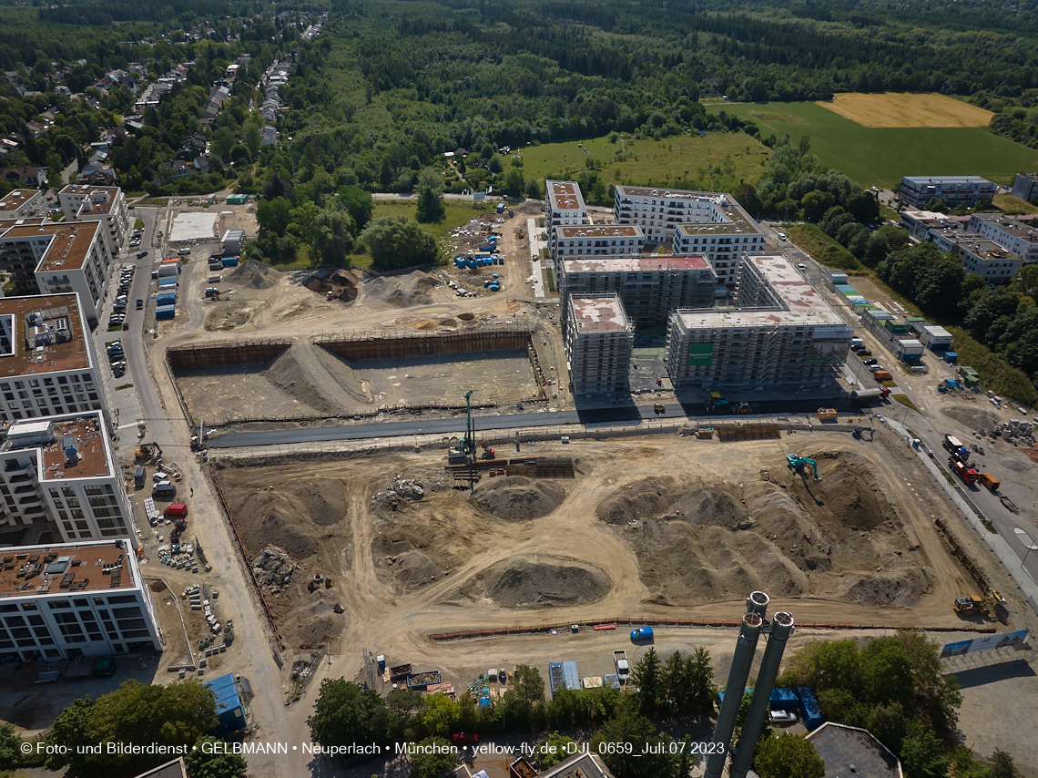 07.07.2023 - Baustelle Alexisquartier und Pandion Verde 07.07.2023 - Baustelle Alexisquartier und Pandion Verde