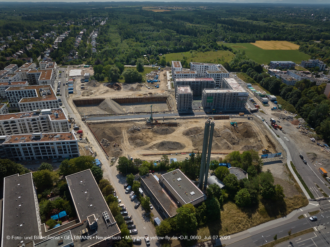 07.07.2023 - Baustelle Alexisquartier und Pandion Verde 07.07.2023 - Baustelle Alexisquartier und Pandion Verde
